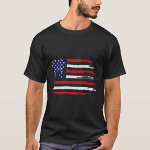 4Th Of July Dental Dentist Tooth Doctor Usa Flag T-Shirt