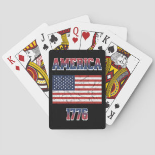 4th of July design Playing Cards