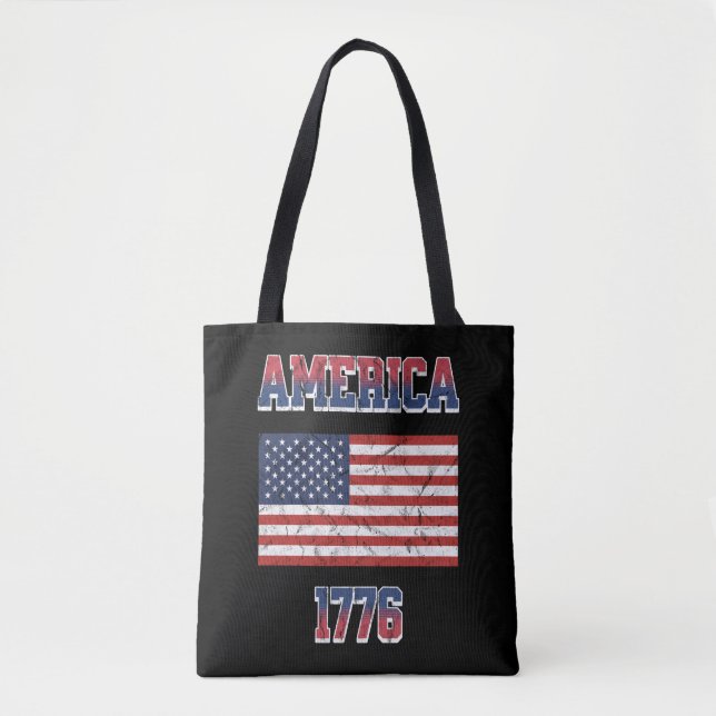 4th of July design Tote Bag (Front)