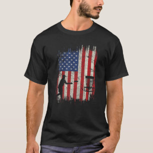 4th Of July Disc Golf American Flag  Golfer Patrio T-Shirt