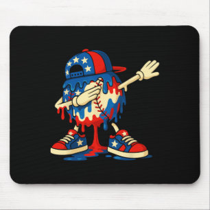 4th Of July Doberman Pinscher Usa American Flag Pa Mouse Pad