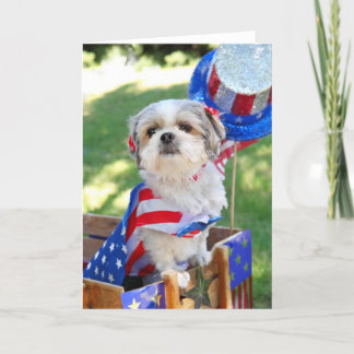 4th of July Dog Card