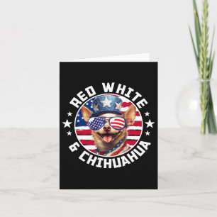 4th Of July Dog Funny Patriotic Red1 Card