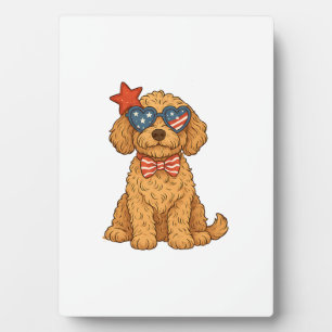 4th of July Dog Plaque