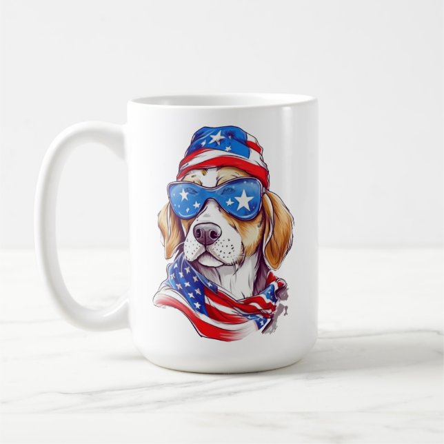 4th Of July Dog Sublimation-66361 Coffee Mug (Left)