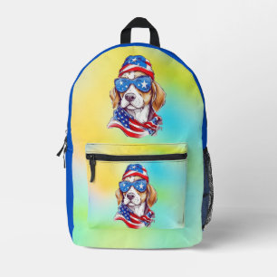 4th Of July Dog Sublimation-66361 Printed Backpack