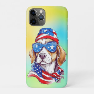 4th Of July Dog Sublimation-66361 Round Clock iPhone 11 Pro Case