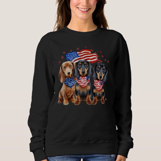 4th Of July Dog Sweatshirt (Front)