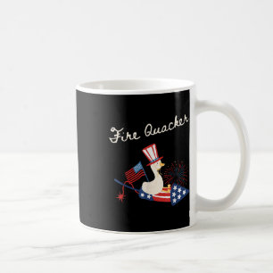 4th Of July Duck Firequacker Patriotic Fourth Of J Coffee Mug
