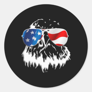 4th Of July Eagle Day Independence Classic Round Sticker