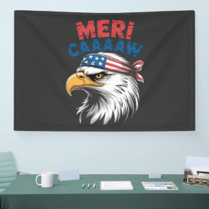 4th Of July Eagle Freedom Patriotic Banner