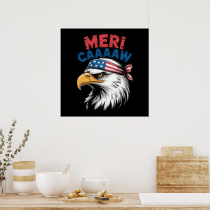 4th Of July Eagle Freedom Patriotic Poster