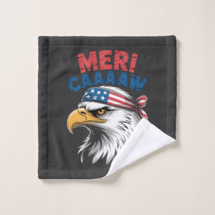 4th Of July Eagle Freedom Patriotic Wash Cloth
