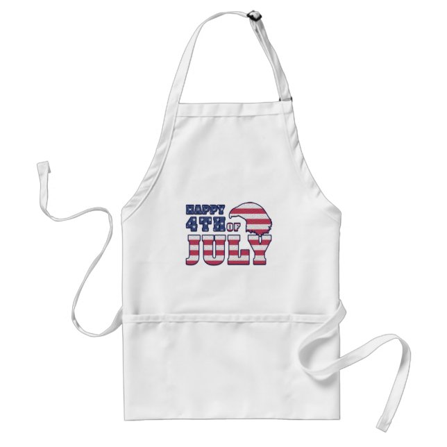 4th of July Eagle Head Standard Apron (Front)