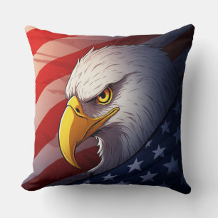 4th of July Eagle – Patriotic USA Design Cushion