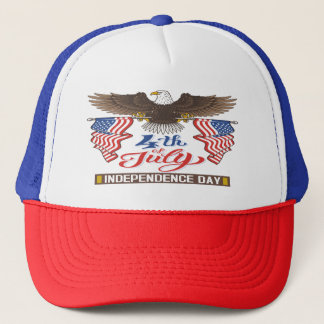 4th of July Eagle Trucker Hat