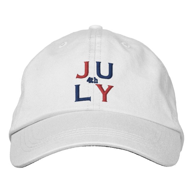 4th of July Embroidered Hat (Front)