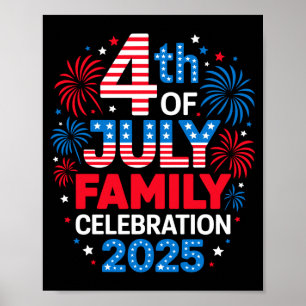 4th of july family celebration 2025 family poster