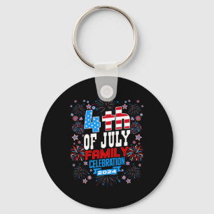 4th Of July Family Celebration Family Matching Gro Key Ring