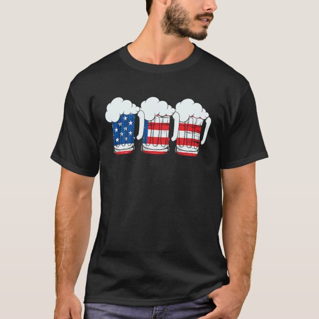 4th of July Family Matching Clothes Red Blue White T-Shirt (Front)