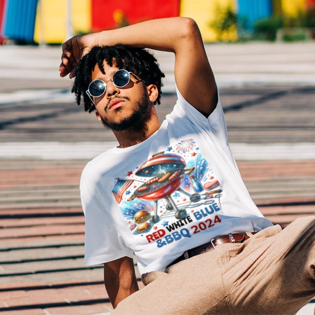 4th of July Family Reunion Bakyard BBq Party T-Shirt (Creator Uploaded)