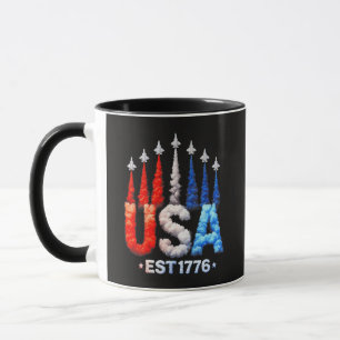 4th Of July Fighter Jets Usa Patriotic Mug
