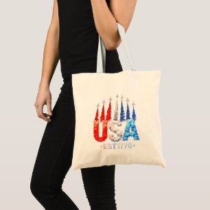 4th Of July Fighter Jets Usa Patriotic Tote Bag