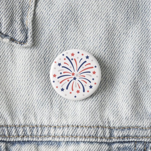 4th Of July Fireworks 3 Cm Round Badge (Creator Uploaded)