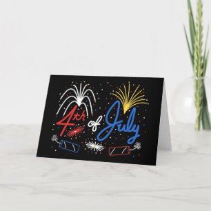 4th of July Fireworks card