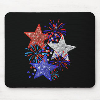 4th Of July Fireworks Mouse Pad