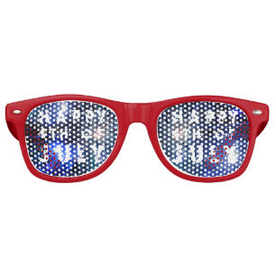 4th of July Fireworks Party Retro Sunglasses