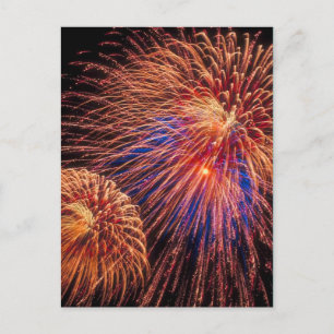 4th of July Fireworks Postcard