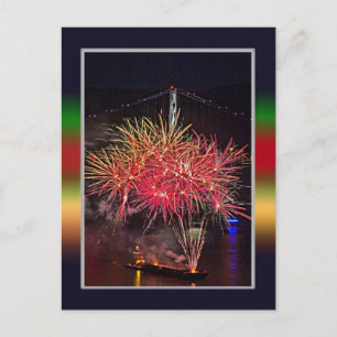 4th of July Fireworks Postcard