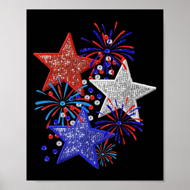 4th Of July Fireworks  Poster (Front)