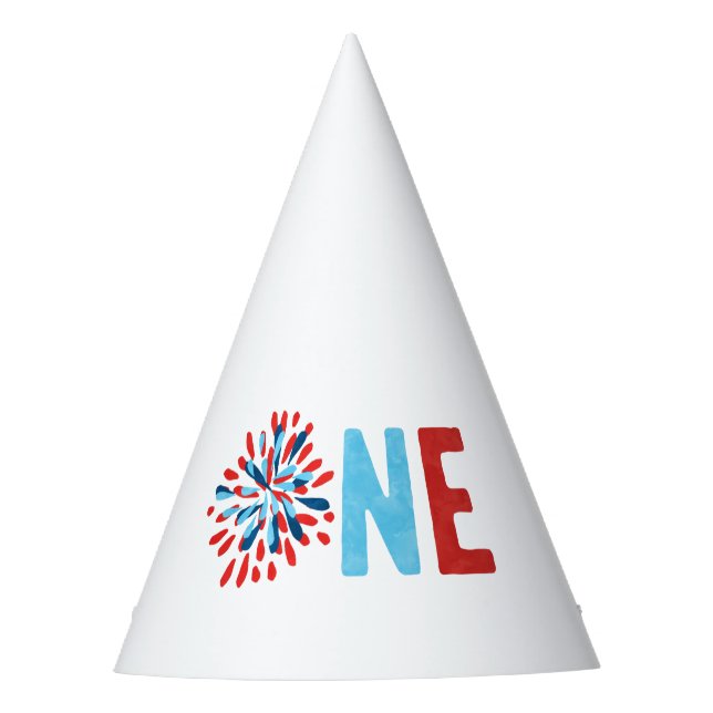 4th of July First Birthday Party Hat (Front)