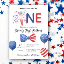 4th of July First Birthday Party