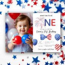 4th of July First Birthday Party