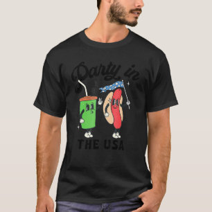 4th Of July For Hotdog  Party In The Usa T-Shirt