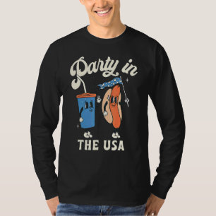 4th Of July For Hotdog Party In The Usa T-Shirt