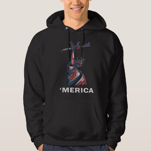 4th of July  For Women Hoodie (Front)