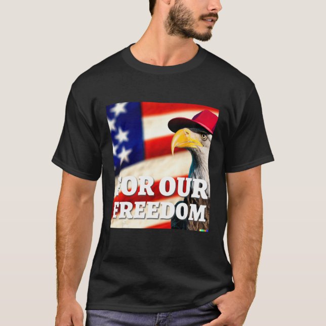 4th of July freedom symbol T-Shirt (Front)
