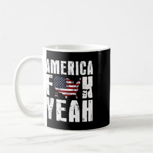 4th Of July Funny - America Yeah  Coffee Mug