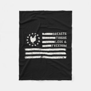 4th of july funny chicken dinner breasts thighs fleece blanket