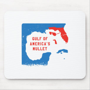 4th Of July Funny Gulf Of America's Mullet Mouse Pad