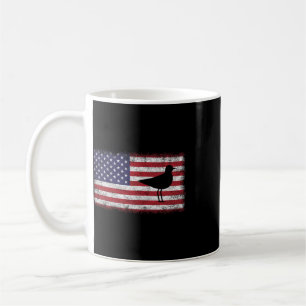 4th Of July Funny Patriotic Snowy Plover Bird Love Coffee Mug