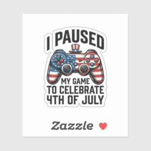 4th of July Gamer Patriotic Video Game Shirt_1