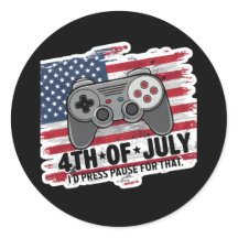 4TH OF JULY GAMER STICKERS