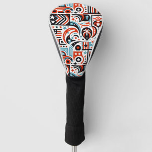 4th of July Generative Pattern Golf Head Cover