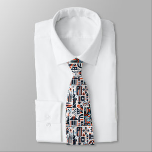 4th of July Generative Pattern Tie