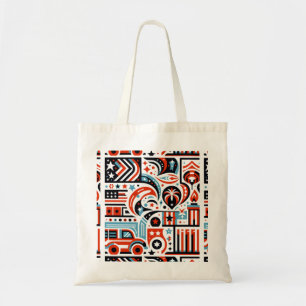 4th of July Generative Pattern Tote Bag